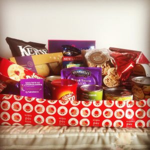 filled Christmas box