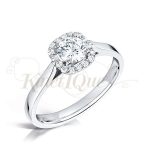 Kinetique Halo engagement ring - Jolie